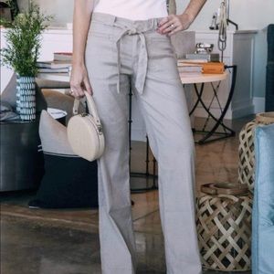 Level 99 Natasha wide leg linen pant